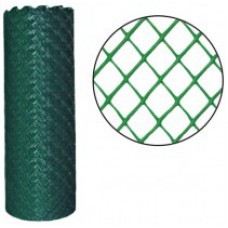 Решетка заборная в рулоне, зеленая, ячейка 18х18мм, 1,5х25м