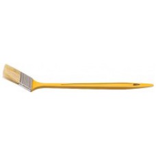 Кисть радиаторная, натуральная светлая щетина, желтая пластиковая ручка 2,5" (63 мм)