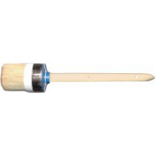 Кисть круглая "Профи" №10 (40 мм) натуральная светлая щетина, нитяной бандаж, деревянная ручка