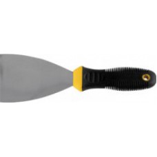 Шпатель , нержавеющая сталь , черно-желтая прорезиненная ручка 75 мм (3") 