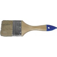 Кисть флейцевая "Эконом" 1,5" (38 мм) натуральная светлая щетина, деревянная ручка