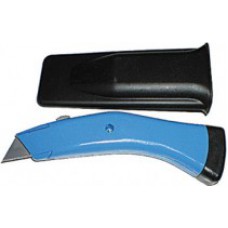 Нож для линолеума усиленный "Дельфин" Профи, серый (в чехле)