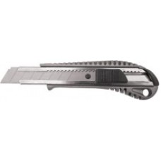 Нож технический "Классик", метал. корпус, резиновая вставка, 18 мм