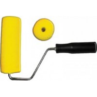 Валик поролоновый желтый с ручкой, 150 мм