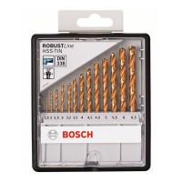 Набор сверл по металлу Robust Line 13 шт. (1,5-6,5 мм; HSS-TIN) Bosch 2607010539