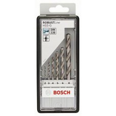 Набор сверл по металлу Robust Line 6 шт. (2-8 мм; HSS-G) Bosch 2607010529