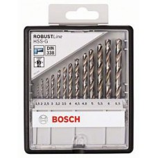 Набор сверл Robust Line по металлу 13 шт. (1,5-6,5 мм; HSS-G) Bosch 2607010538