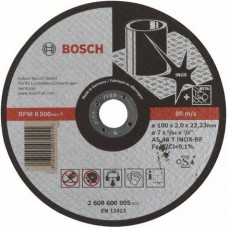 Диск отрезной по нержавеющей стали 180х22,2 мм Bosch 2608600095