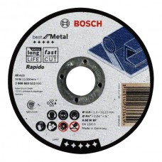 Круг отрезной по металлу (115x1.0х22.2 мм) Bosch 2608603512