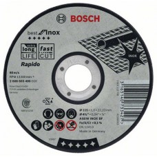 Круг отрезной по нержавеющей стали (125x1х22.2 мм) Bosch 2608603492