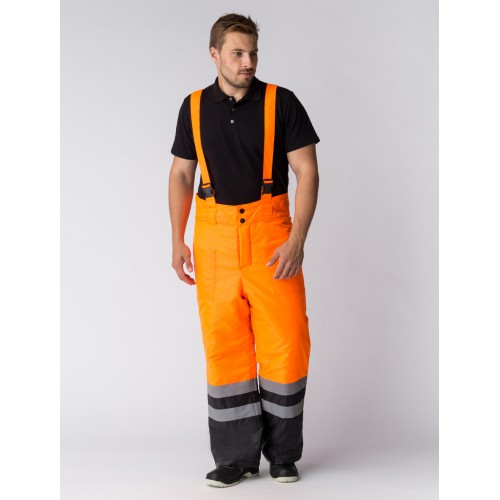 Костюм зимний Дорожник (Оксфорд) брюки, оранжевый/черный