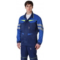 Куртка удлиненная мужская PROFLINE BASE, т.синий/васильковый
