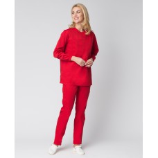 Женский костюм ХАССП-Стандарт (ткань Оптима, 160), красный