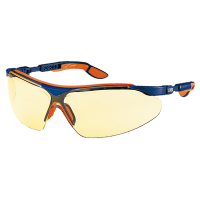 очки открытые Uvex Ай-Во; линза: Суправижн Сапфир, янтарная, 2С-1,2; оправа: сине-оранжевая