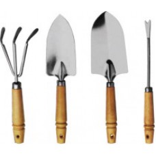 Садово-огородный набор, деревянные ручки (4 предмета,280-300 мм)