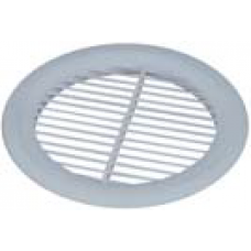 Решетка вентиляционная круглая, 160 мм, без сетки, белая