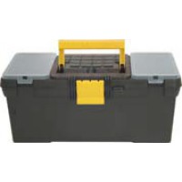Ящик для инструментов пластиковый 16" (39x20x17 см) черный