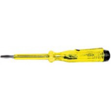 Отвертка индикаторная, желтая ручка 100-500 В, 140 мм