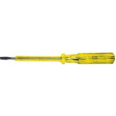 Отвертка индикаторная, желтая ручка 100-500 В, 190 мм