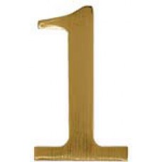 Цифра для обозначения номера квартиры, "4", золото